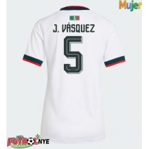 Camiseta México Johan Vasquez #5 Visitante Equipación para mujer Mundial 2026 manga corta